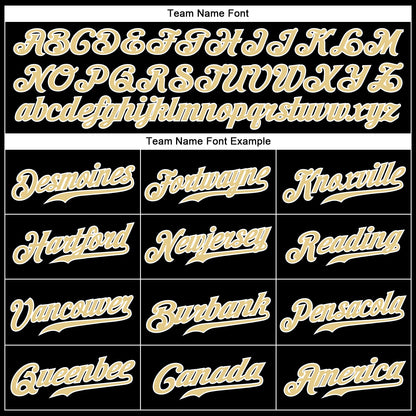 Custom Black Vegas Gold-White Authentic Baseball Jersey - Sky-Custom