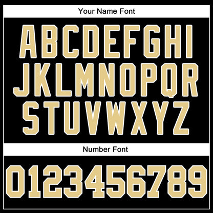 Custom Black Vegas Gold-White Authentic Baseball Jersey - Sky-Custom