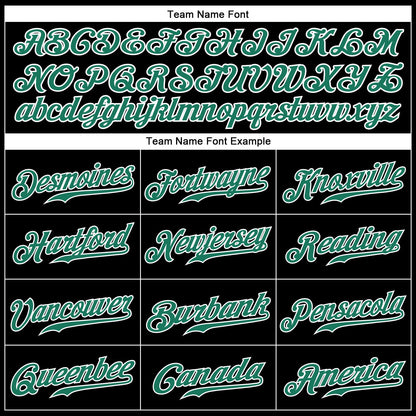 Custom Black Kelly Green Pinstripe Kelly Green-White Authentic Baseball Jersey - Sky-Custom