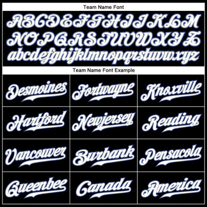 Custom Black Royal Pinstripe White-Gray Authentic Baseball Jersey - Sky-Custom