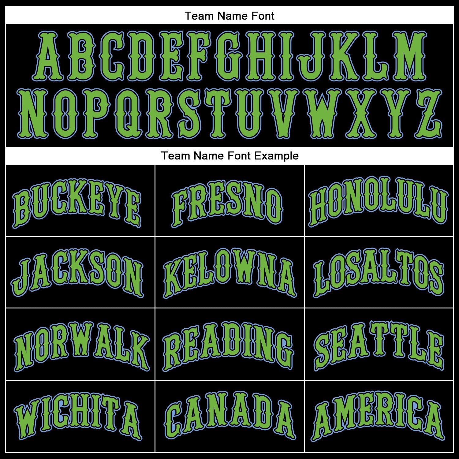 Custom Black Light Blue Pinstripe Neon Green Authentic Baseball Jersey - Sky-Custom