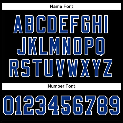 Custom Black Royal-White Mesh Authentic Football Jersey - Sky-Custom