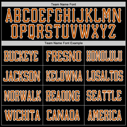 Custom Black Texas Orange-White Mesh Authentic Football Jersey - Sky-Custom
