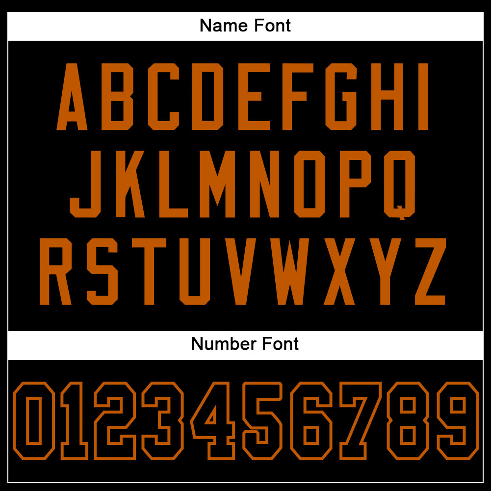 Custom Black Black-Texas Orange Mesh Authentic Football Jersey - Sky-Custom