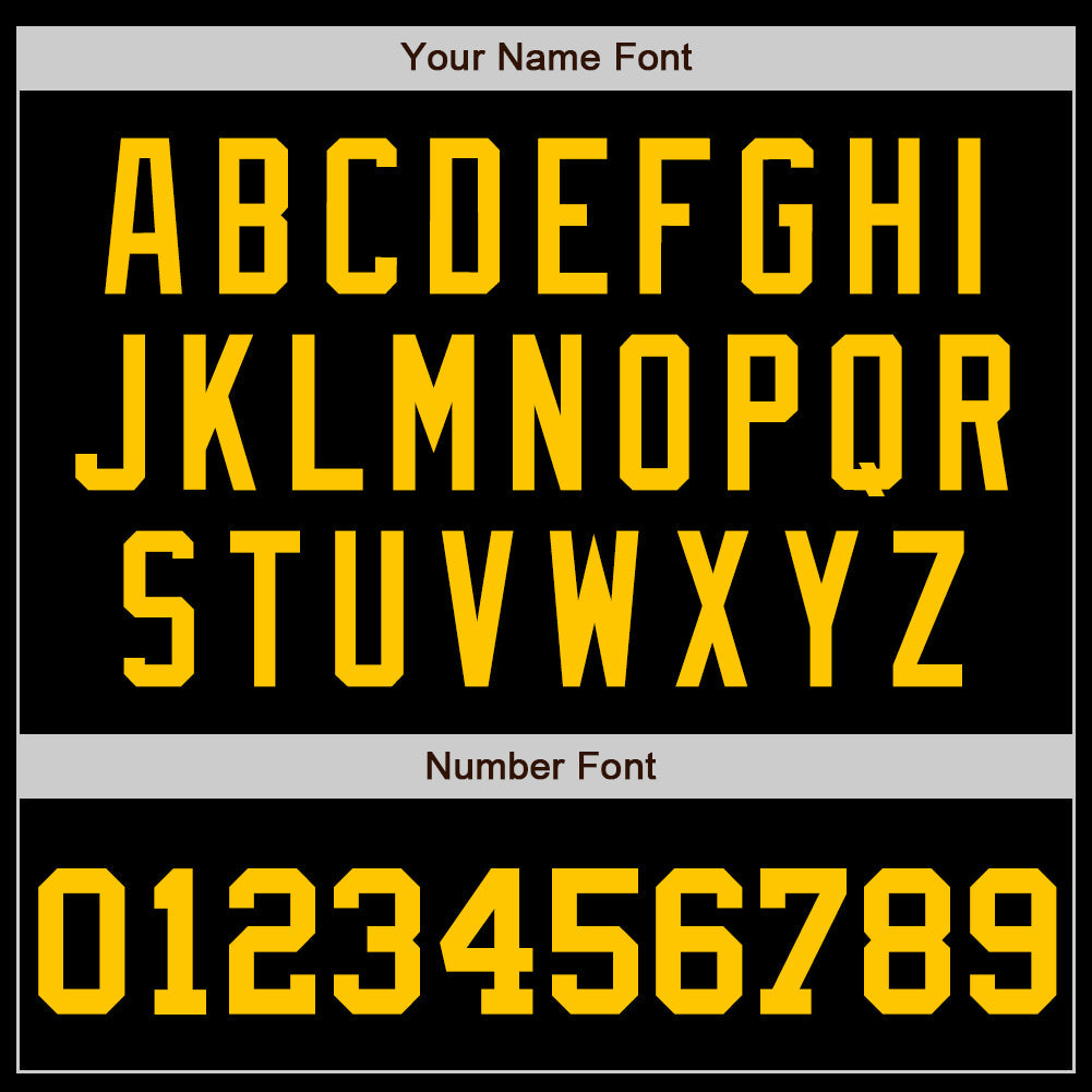 Custom Black Gold Authentic Baseball Jersey - Sky-Custom