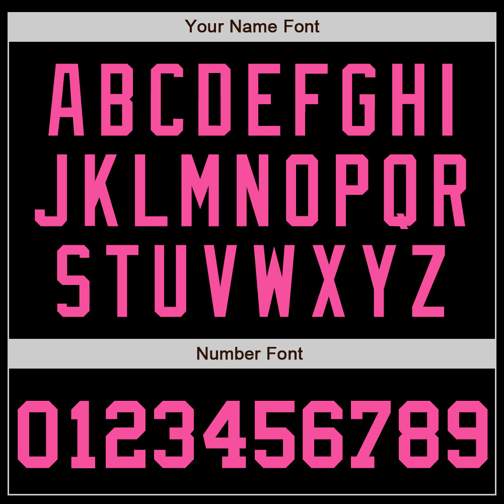 Custom Black Pink Authentic Baseball Jersey - Sky-Custom