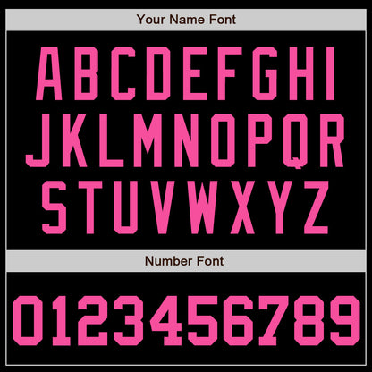 Custom Black Pink Authentic Baseball Jersey - Sky-Custom