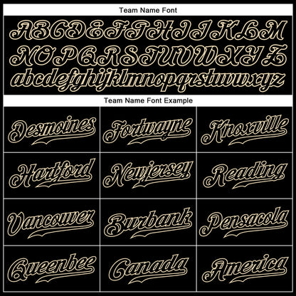 Custom Black Black-Cream Authentic Sleeveless Baseball Jersey - Sky-Custom