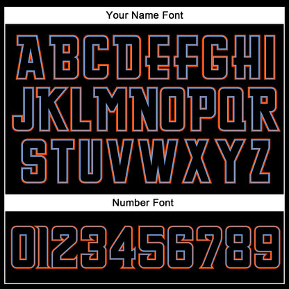 Custom Black Black-Orange Authentic Sleeveless Baseball Jersey - Sky-Custom