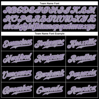 Custom Black Gray-Purple Authentic Sleeveless Baseball Jersey - Sky-Custom