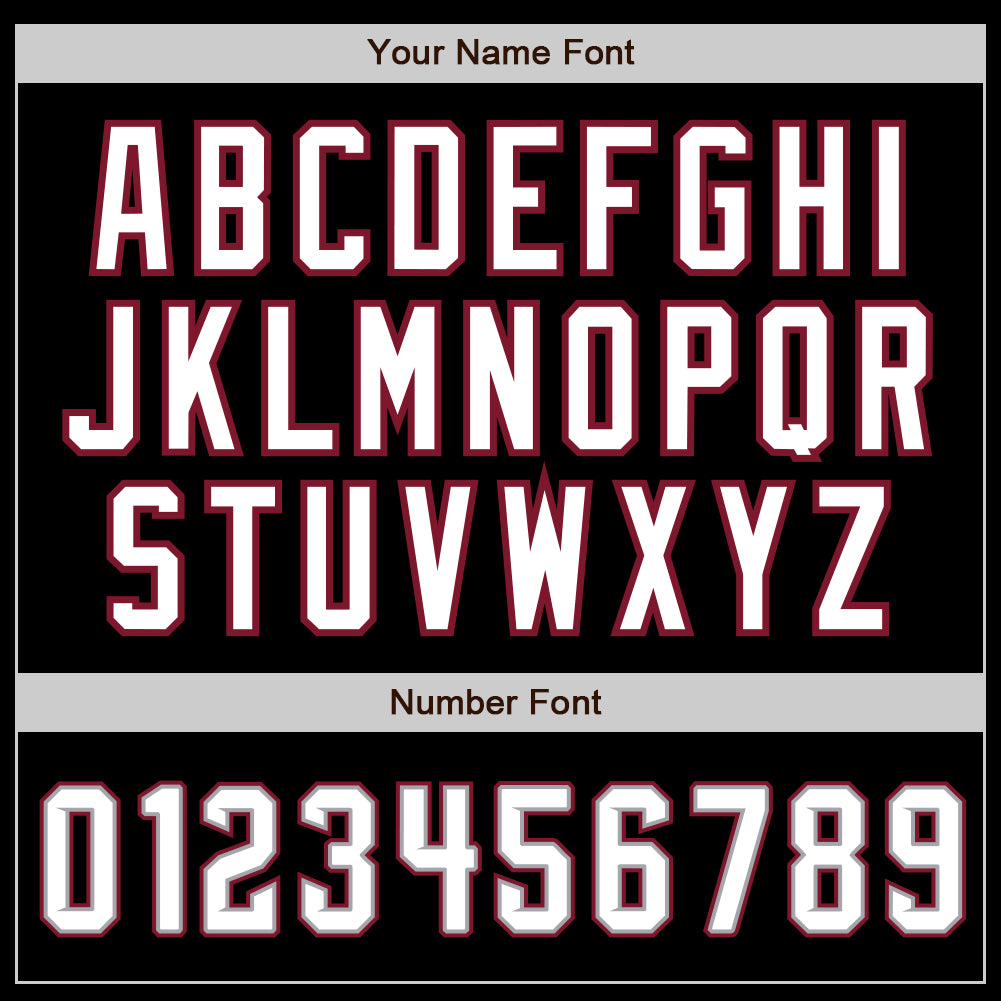Custom Black White-Crimson Authentic Baseball Jersey - Sky-Custom
