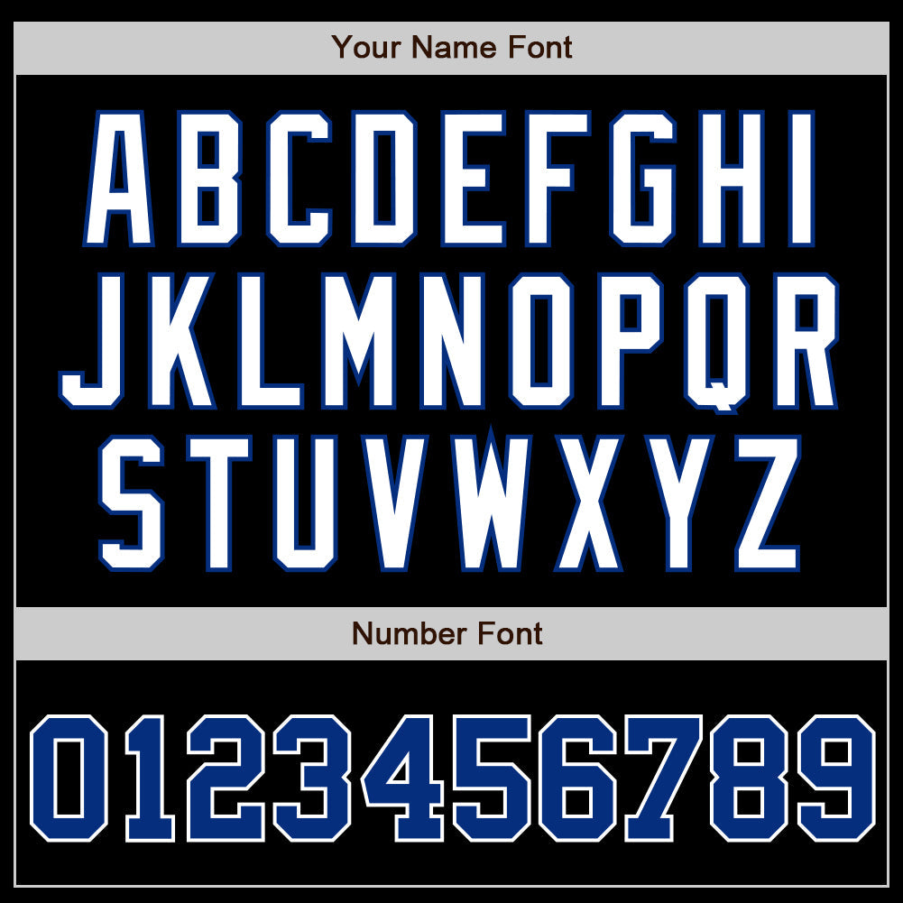 Custom Black Royal-White Authentic Baseball Jersey - Sky-Custom