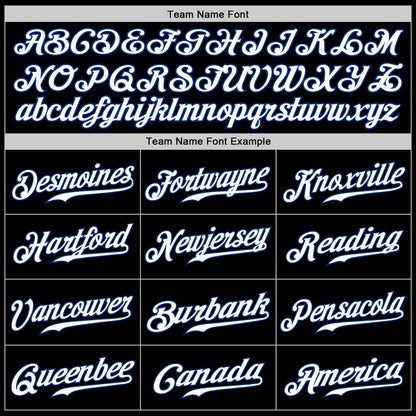 Custom Black Royal-White Authentic Baseball Jersey - Sky-Custom