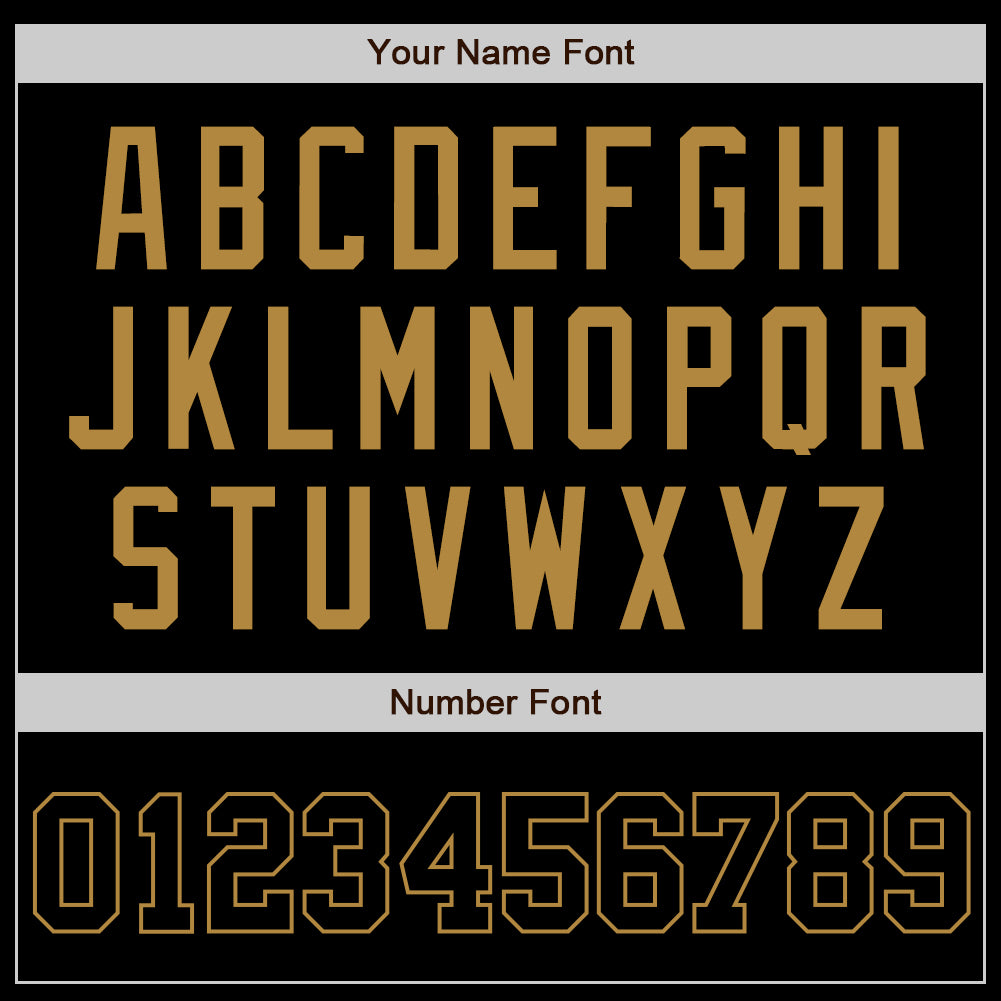 Custom Black Black-Old Gold Authentic Baseball Jersey - Sky-Custom