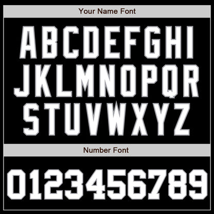 Custom Black White-Gray Authentic Baseball Jersey - Sky-Custom