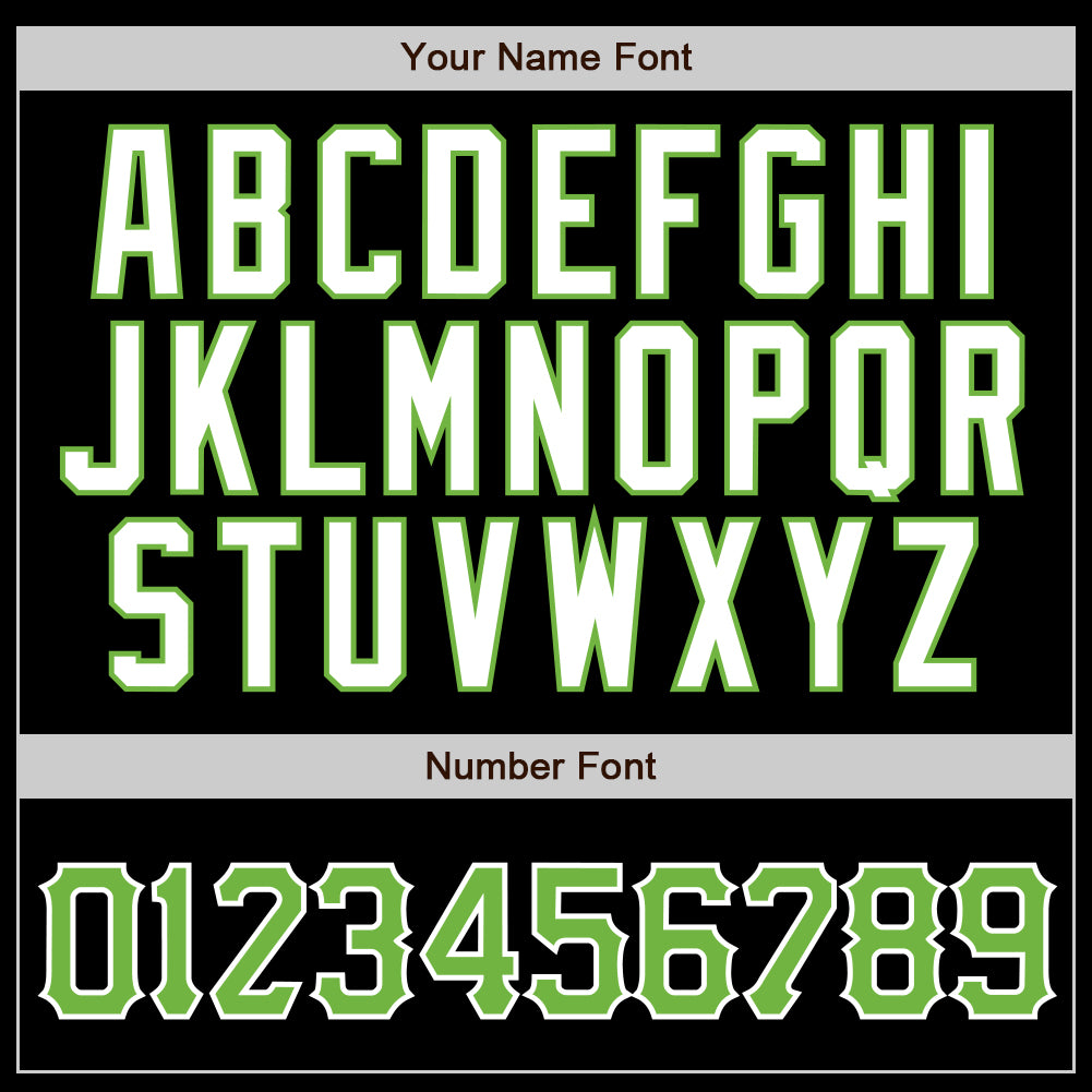 Custom Black Neon Green Pinstripe Neon Green-White Authentic Baseball Jersey - Sky-Custom