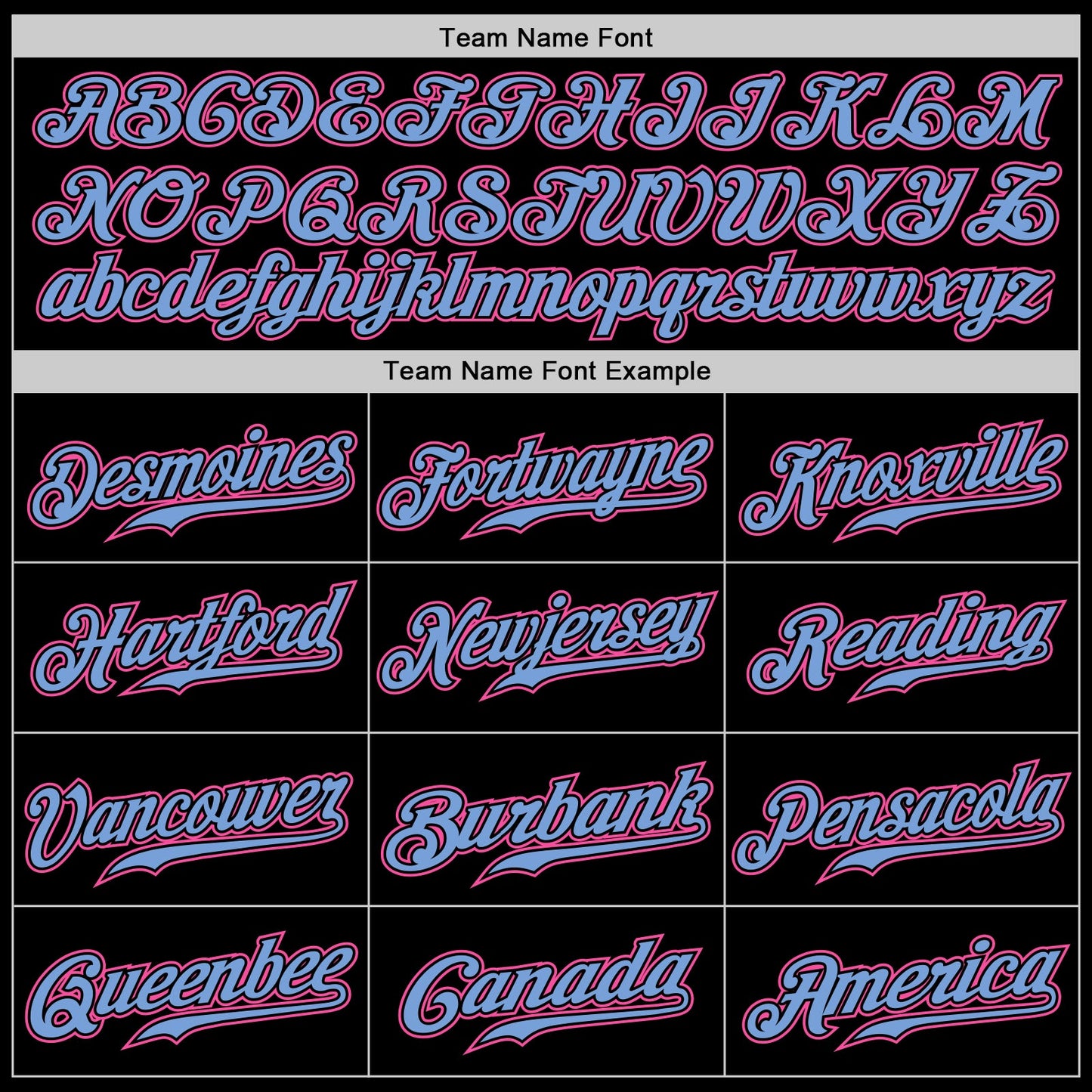 Custom Black Light Blue Pinstripe Pink-Light Blue Authentic Baseball Jersey - Sky-Custom