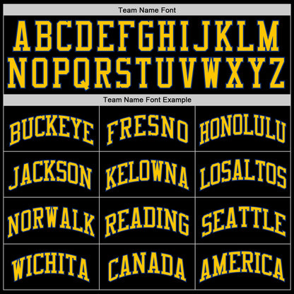 Custom Black Gold-Royal Authentic Throwback Basketball Jersey - Sky-Custom