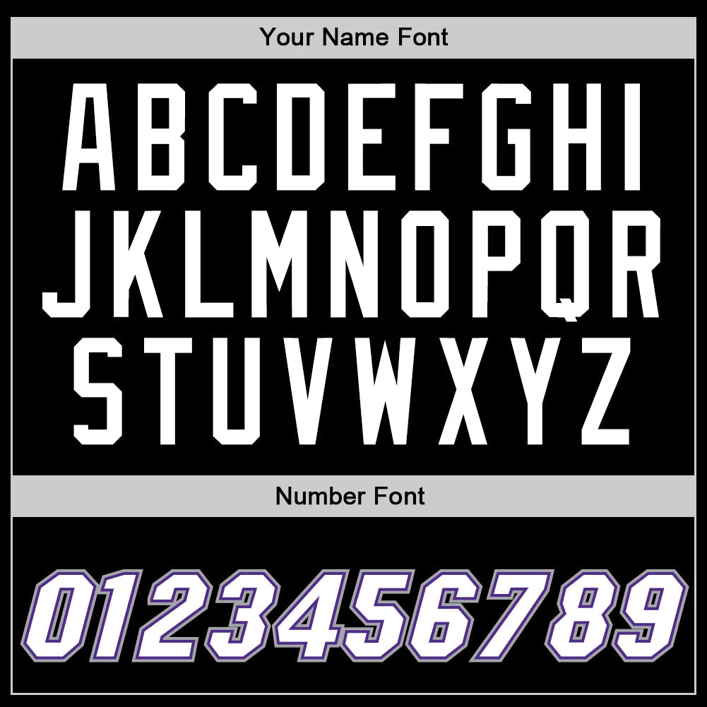 Custom Black White-Purple Authentic Throwback Basketball Jersey - Sky-Custom