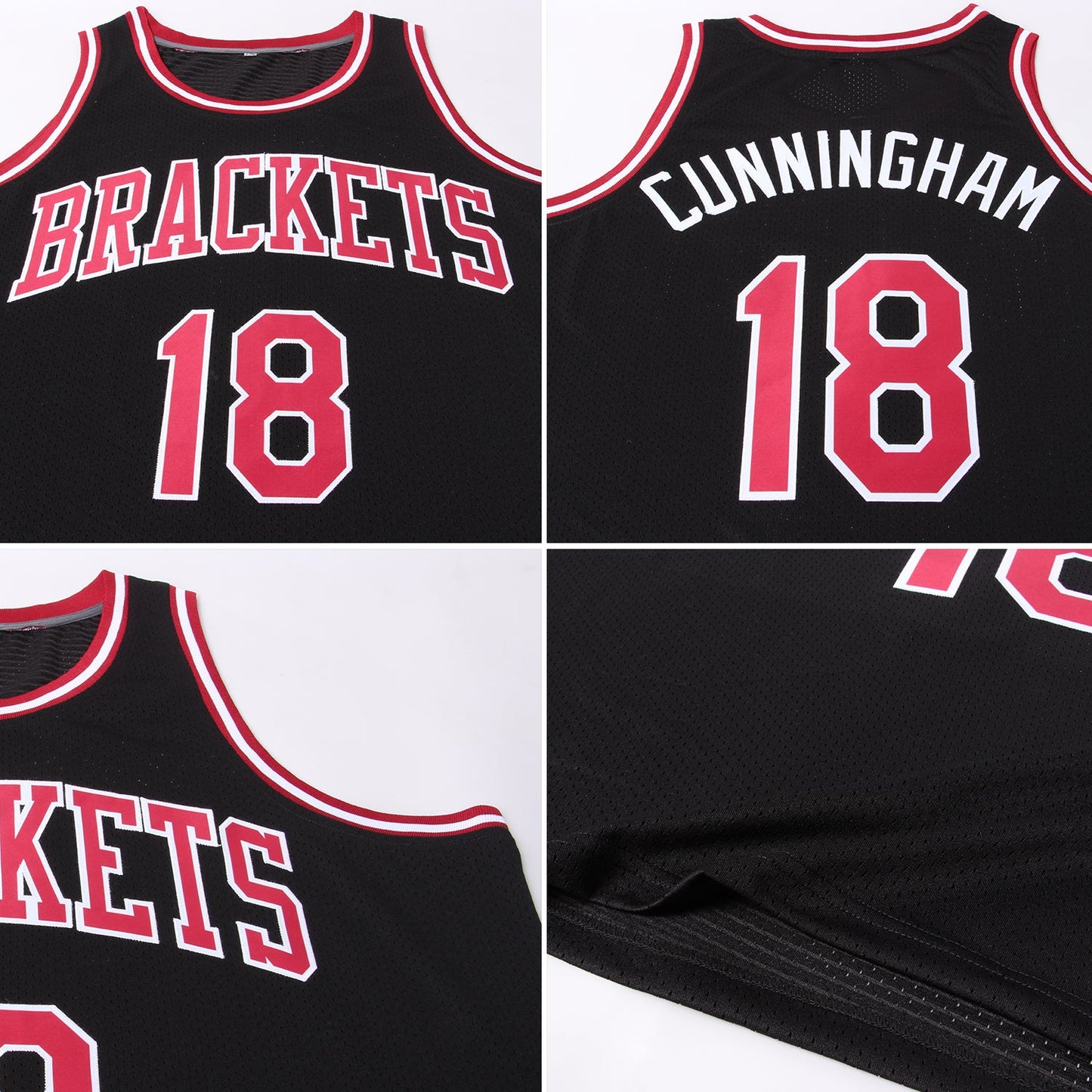 Custom Black Maroon-White Authentic Throwback Basketball Jersey - Sky-Custom