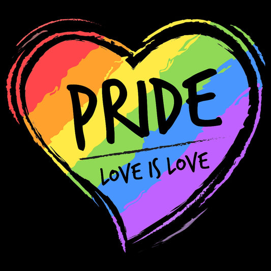 Custom Black Purple-Light Blue Rainbow Colored Heart For Pride Love Is Love LGBT Authentic Baseball Jersey - Sky-Custom