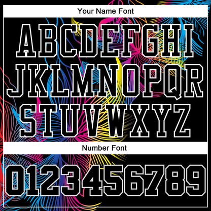 Custom Black Black-White Round Neck Sublimation Basketball Suit Jersey - Sky-Custom