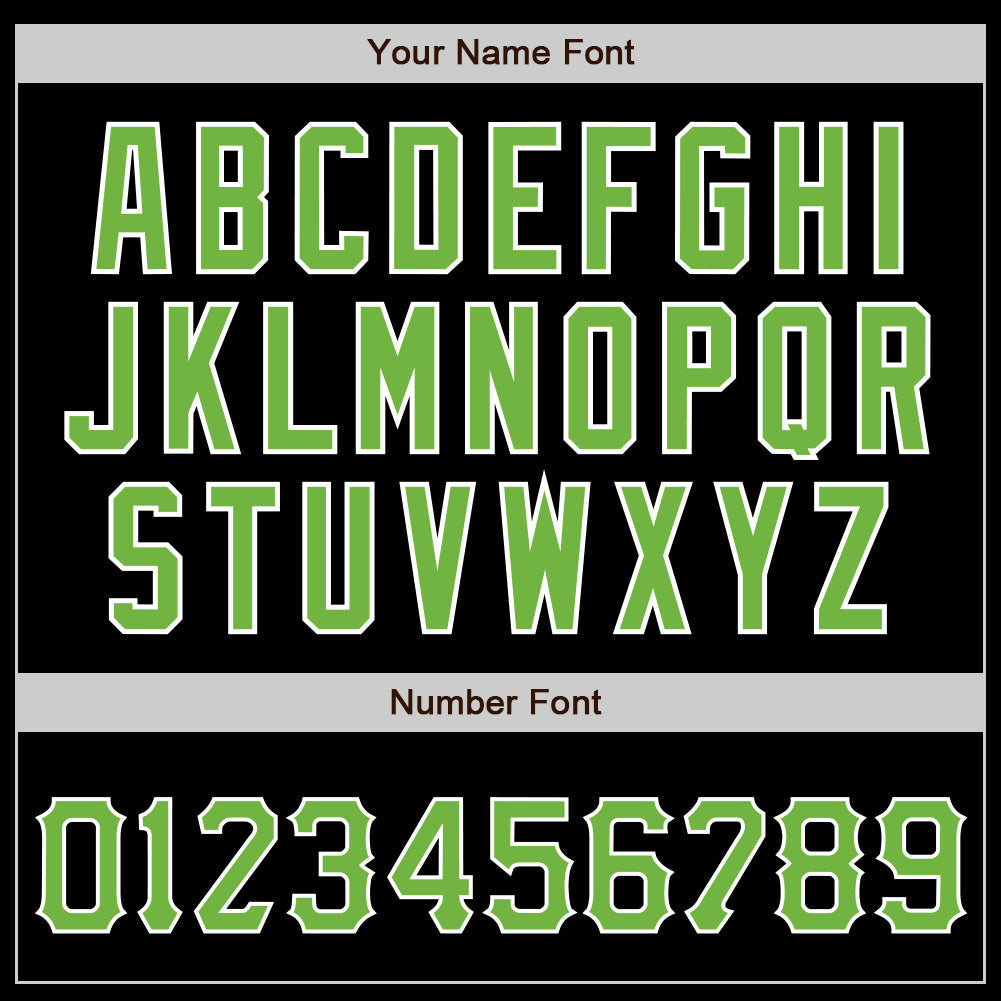 Custom Black Neon Green-White Authentic Baseball Jersey - Sky-Custom