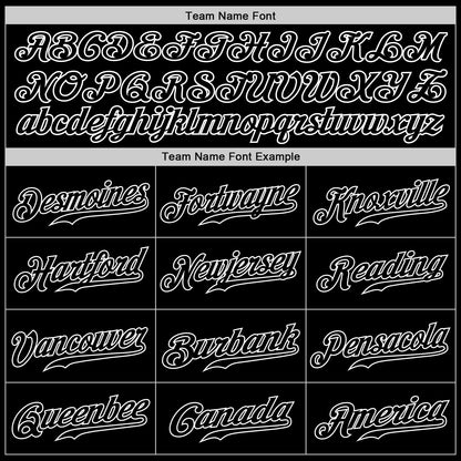 Custom Black Gold-White Authentic Baseball Jersey - Sky-Custom