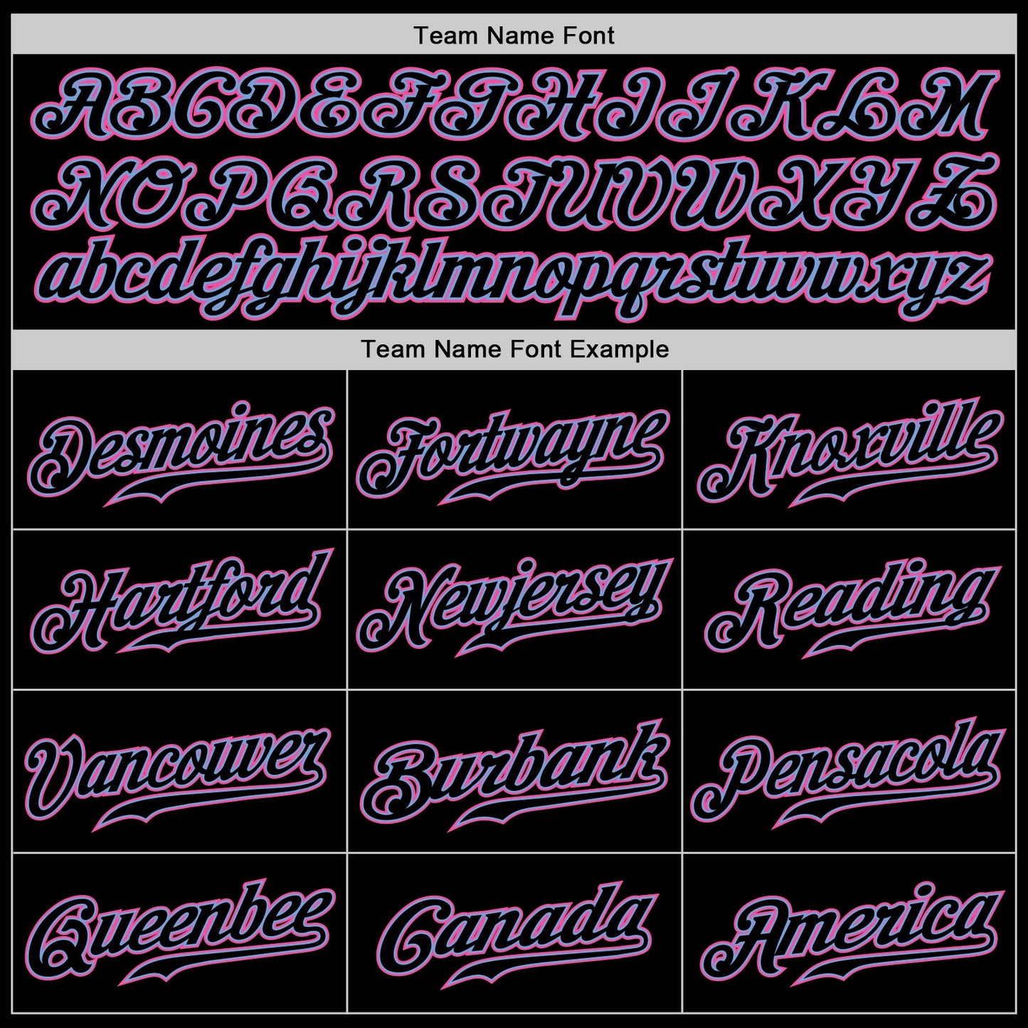 Custom Black Black Light Blue Pink-White Authentic Baseball Jersey - Sky-Custom