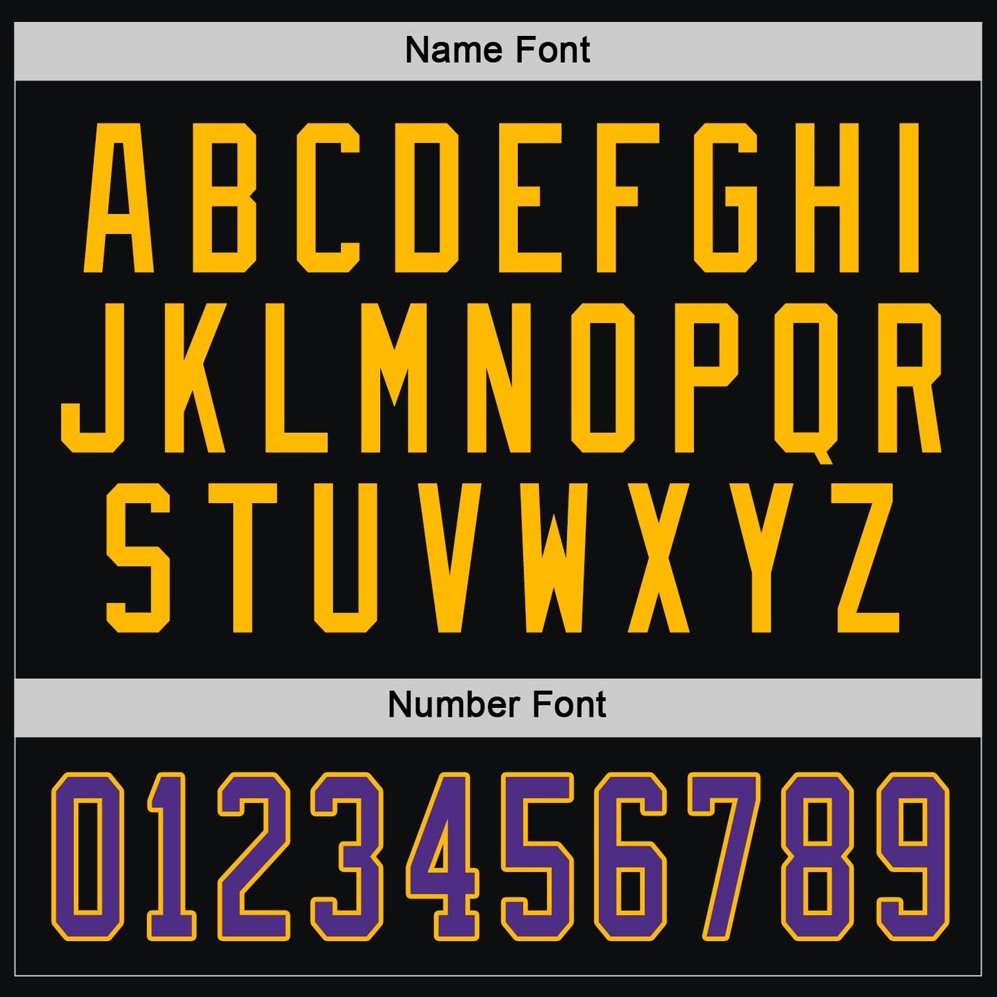 Custom Black Purple-Gold Hockey Jersey - Sky-Custom