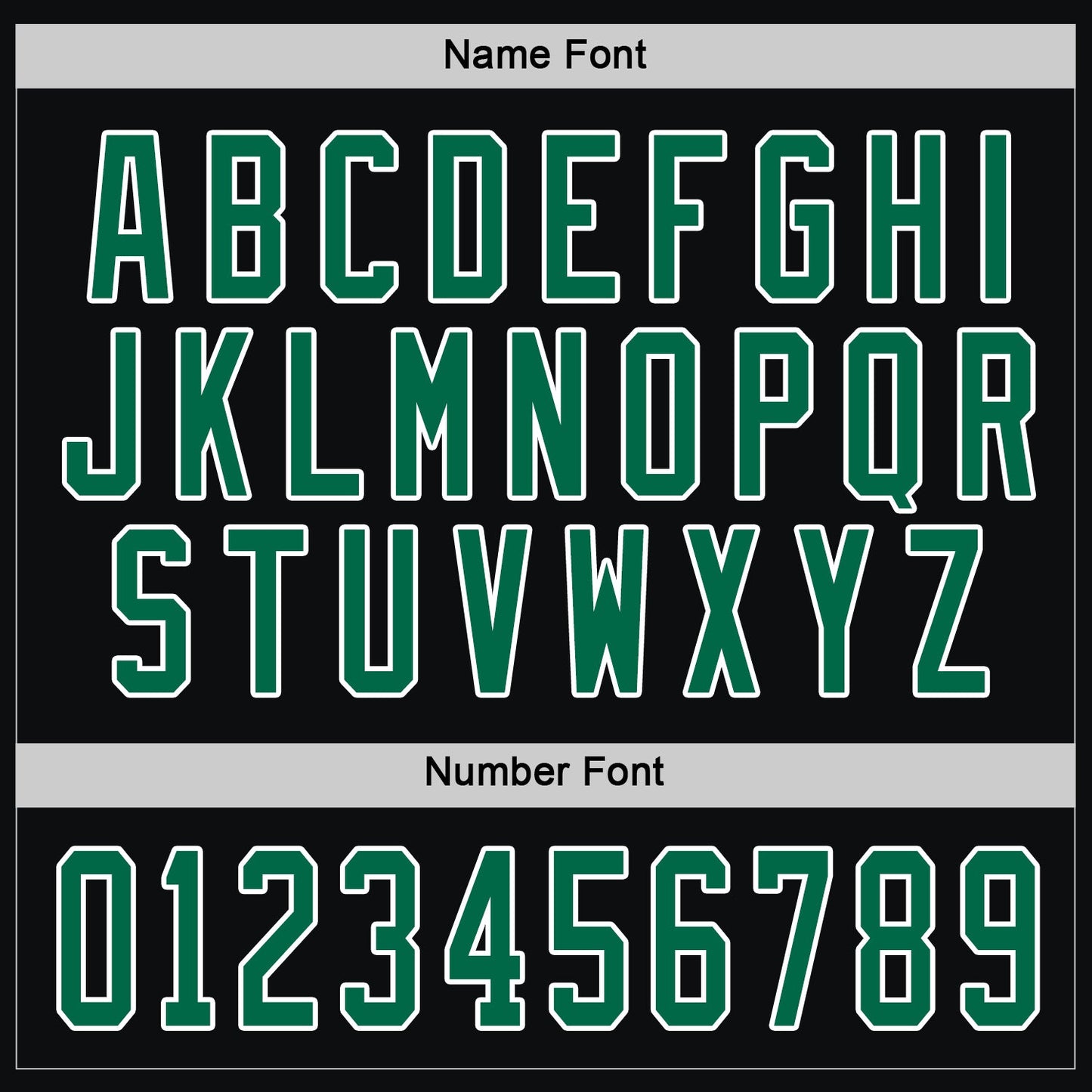 Custom Black Kelly Green-White Hockey Jersey - Sky-Custom