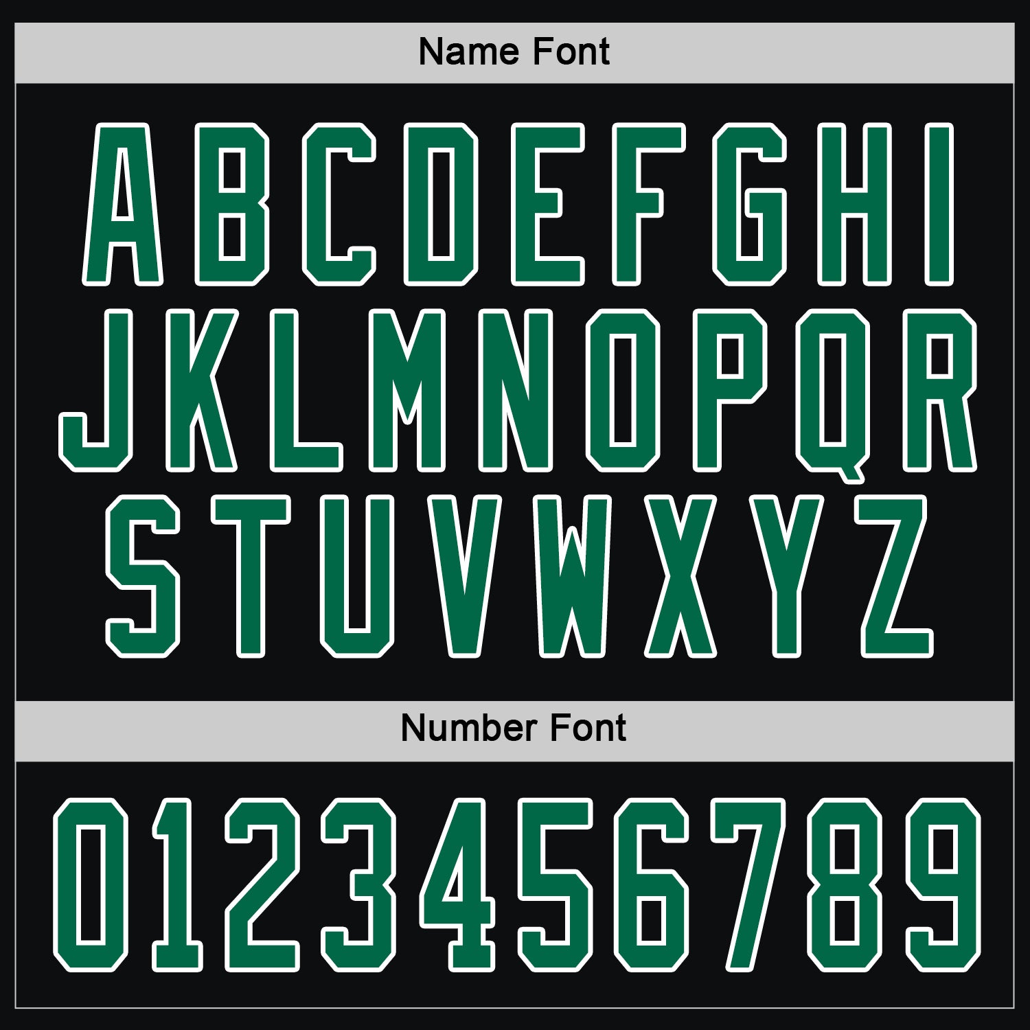 Custom Black Kelly Green-White Hockey Jersey - Sky-Custom