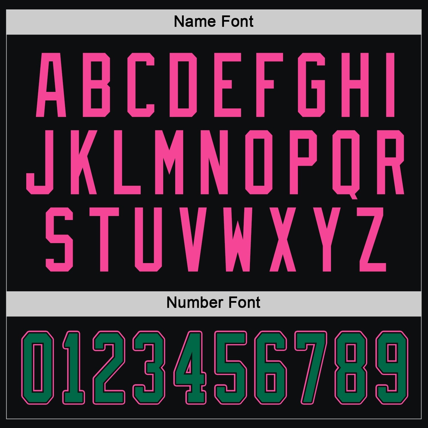 Custom Black Kelly Green-Pink Hockey Jersey - Sky-Custom