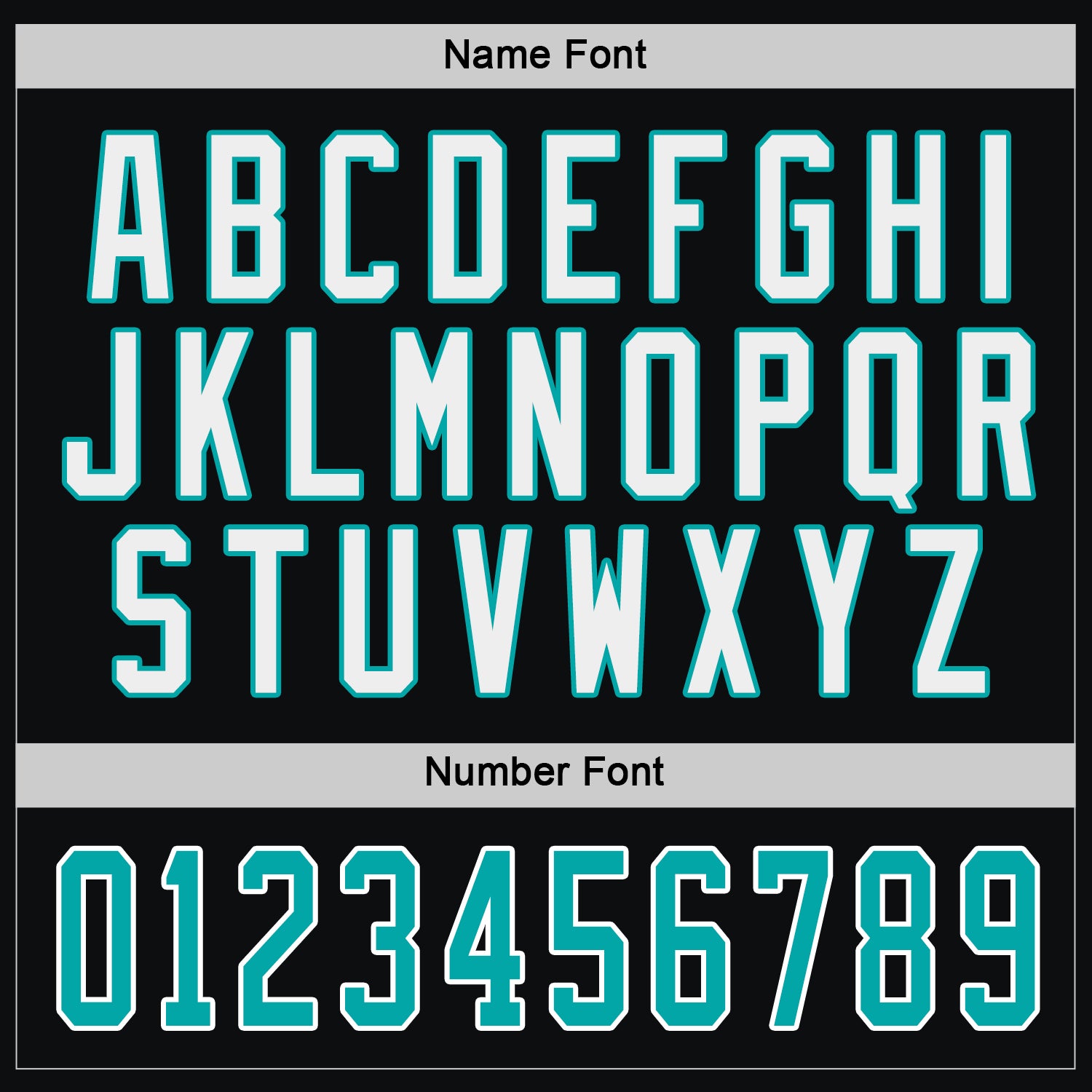 Custom Black Aqua-White Hockey Jersey - Sky-Custom