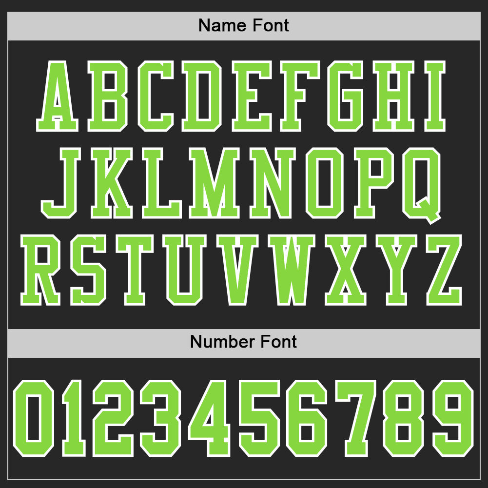 Custom Black Neon Green-White Mesh Authentic Football Jersey - Sky-Custom