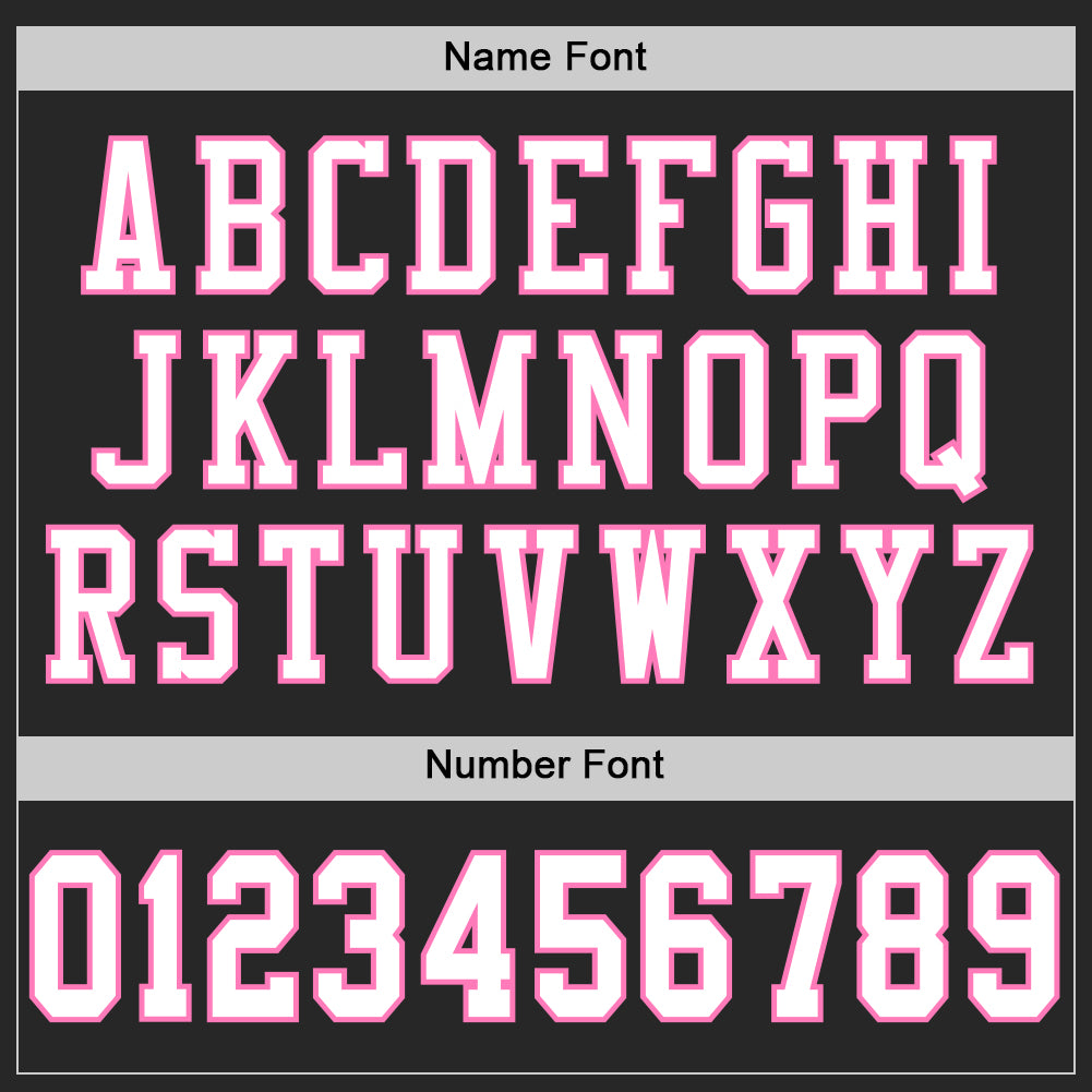 Custom Black White-Pink Mesh Authentic Football Jersey - Sky-Custom