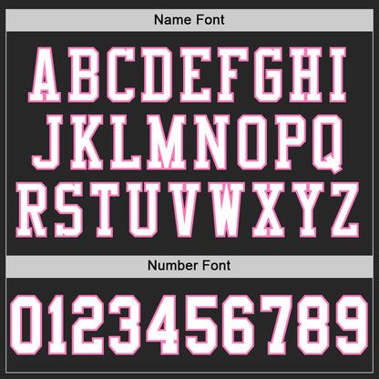 Custom Black White-Pink Mesh Authentic Football Jersey - Sky-Custom