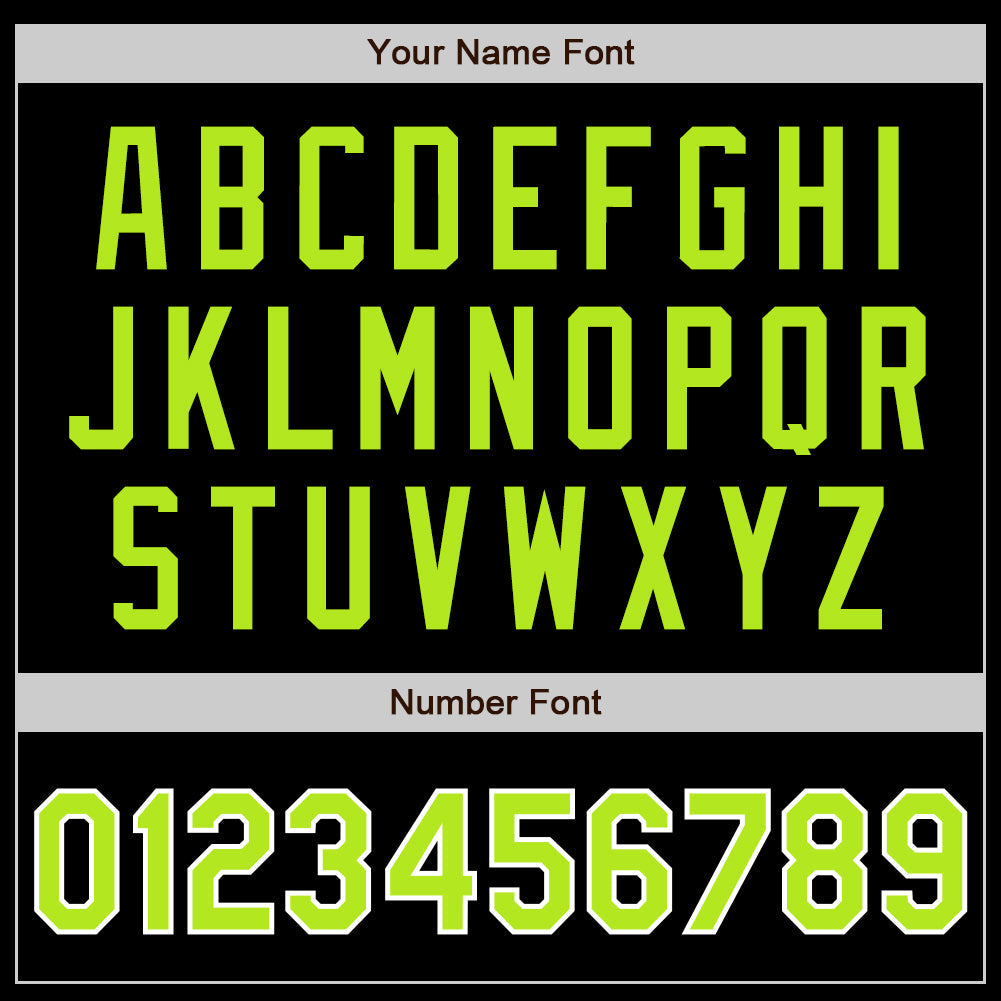 Custom Black Neon Green-White Authentic Baseball Jersey - Sky-Custom