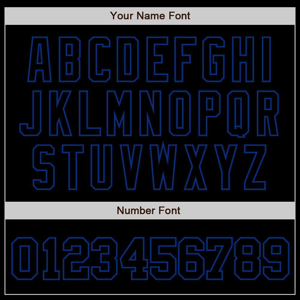 Custom Black Black-Royal Authentic Baseball Jersey - Sky-Custom