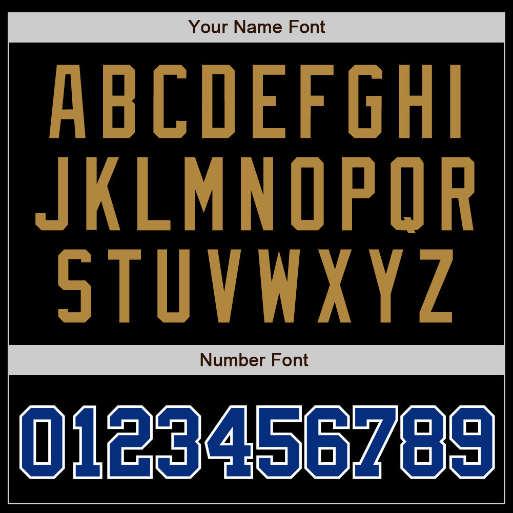 Custom Black Royal-Old Gold Authentic Baseball Jersey - Sky-Custom