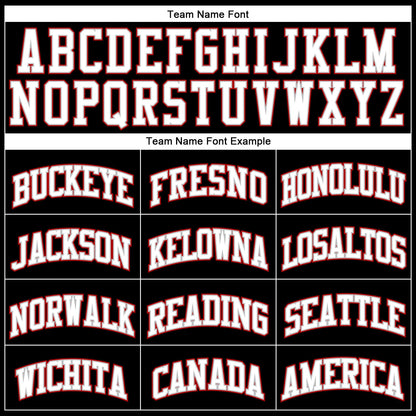 Custom Black White Gray-Red Authentic Throwback Basketball Jersey - Sky-Custom