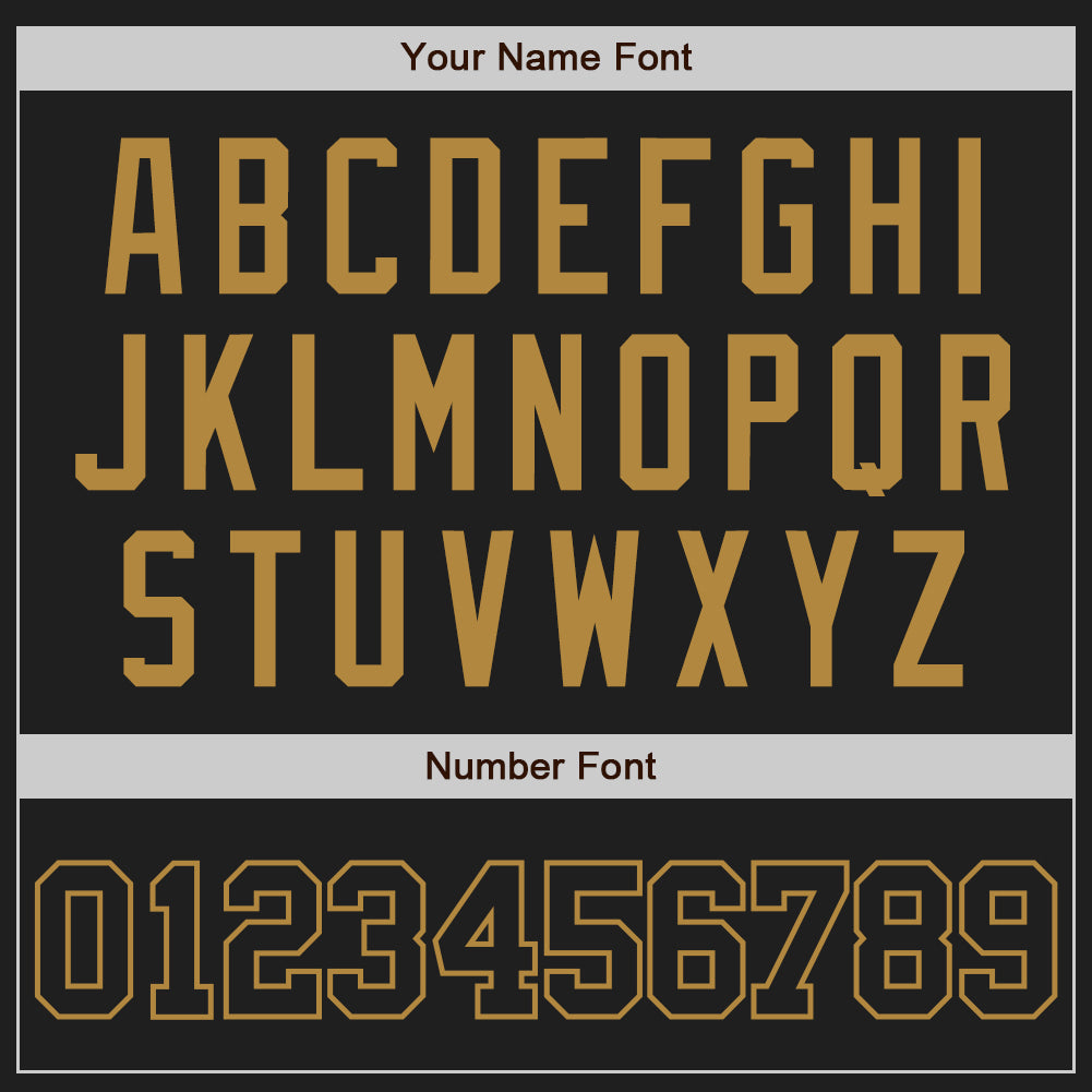 Custom Black Black-Old Gold Authentic Baseball Jersey - Sky-Custom