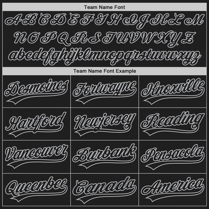 Custom Black Black-Gray Authentic Baseball Jersey - Sky-Custom