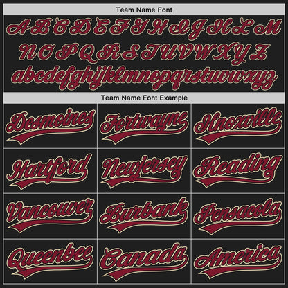 Custom Black Crimson-City Cream Authentic Baseball Jersey - Sky-Custom