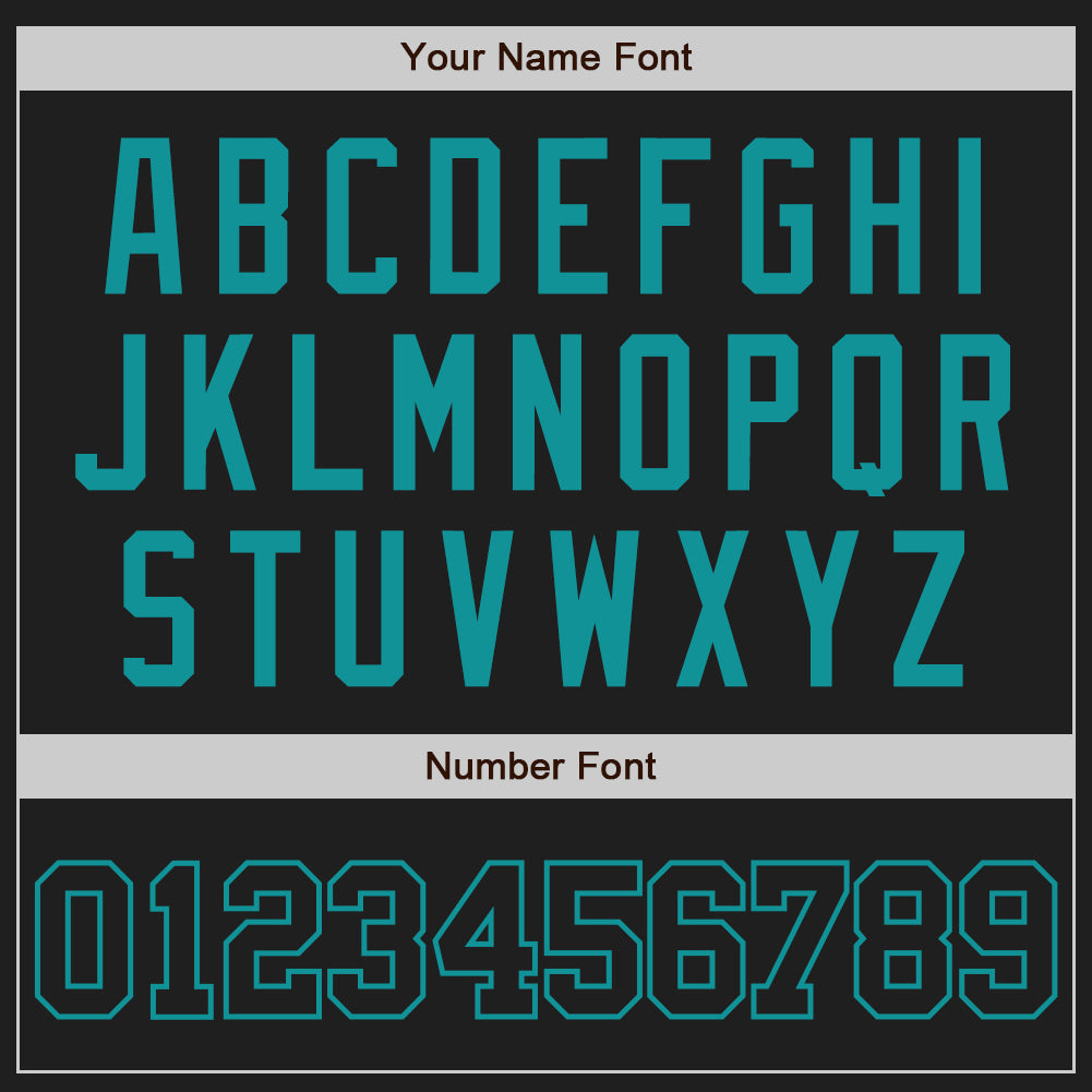 Custom Black Black-Teal Authentic Baseball Jersey - Sky-Custom