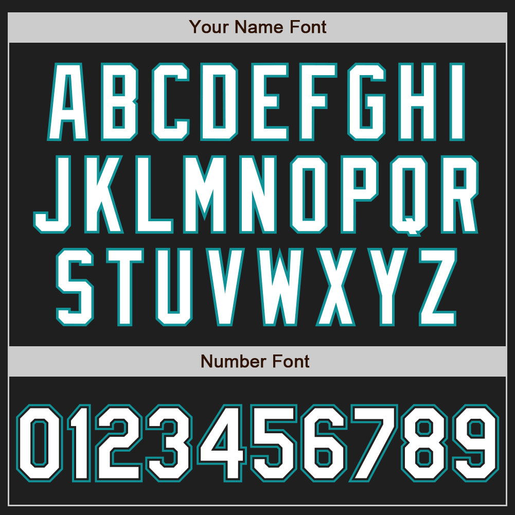 Custom Black White-Teal Authentic Baseball Jersey - Sky-Custom