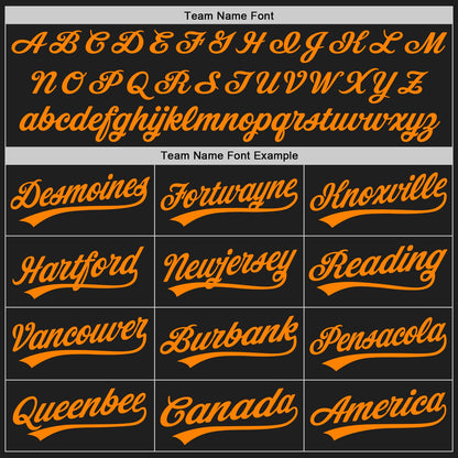 Custom Black Bay Orange Authentic Baseball Jersey - Sky-Custom