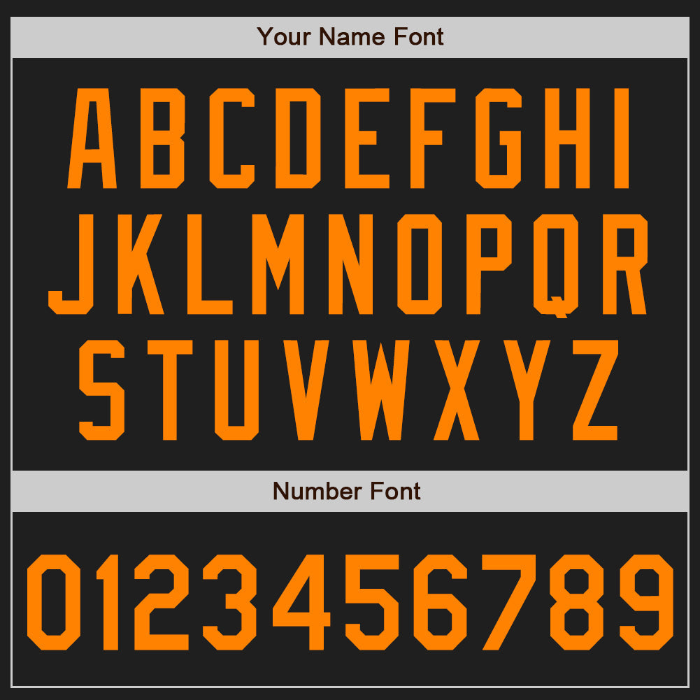 Custom Black Bay Orange Authentic Baseball Jersey - Sky-Custom