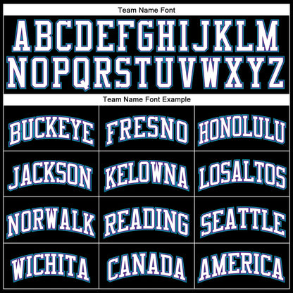 Custom Black White Purple-Teal Authentic Throwback Basketball Jersey - Sky-Custom