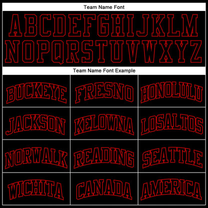 Custom Black Red Pinstripe Black-Red Authentic Basketball Jersey - Sky-Custom
